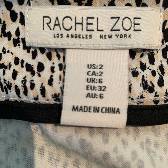 🐾Rachel Zoe Animal Print Stretch Pencil Skirt size 2 - Picture 3 of 5